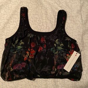 SALE - Kira Grace, Wildflower Bubble Crop Top, M